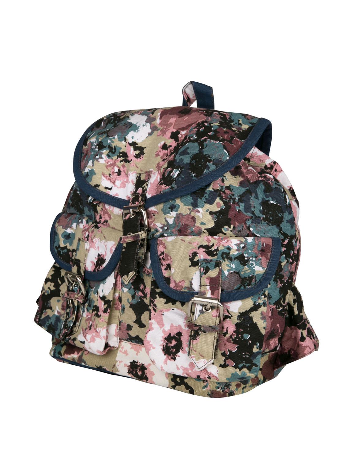 printed canvas backpack - 11734940 - Zoom Image - 5