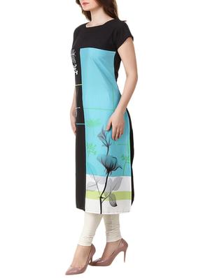 multi colored crepe straight kurta - 11747686 - Standard Image - 2