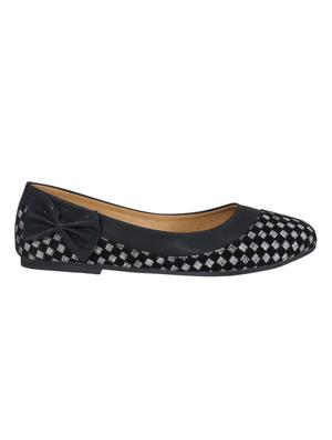 black fabric slip on ballerina - 11748285 - Standard Image - 2