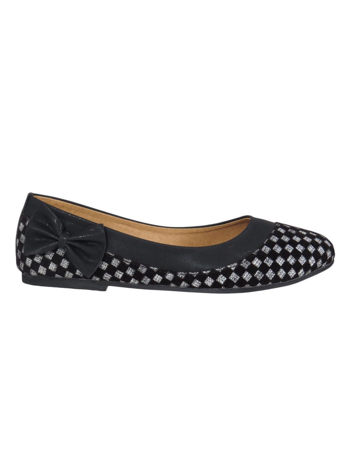 black fabric slip on ballerina - 11748285 - Zoom Image - 2