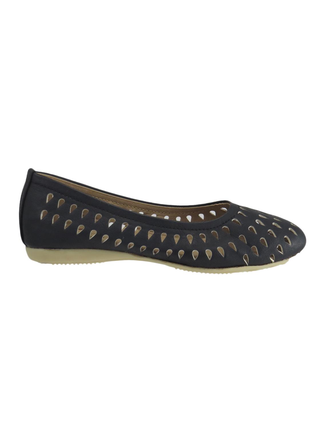 black fabric slip on ballerina - 11748286 - Zoom Image - 2