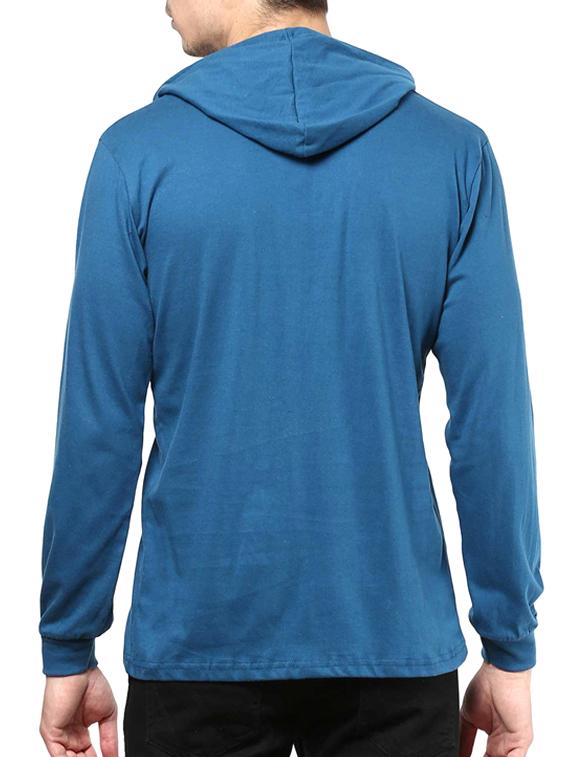 solid blue cotton t-shirt - 11781709 - Zoom Image - 2