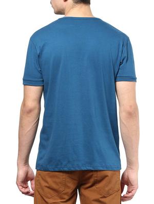 solid blue cotton t-shirt - 11781718 - Standard Image - 2