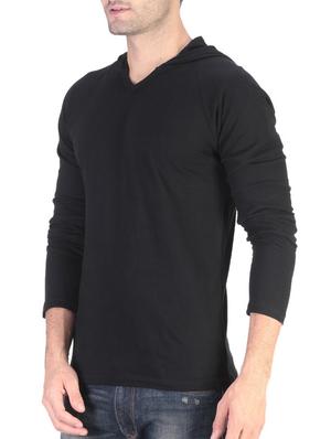 black solid cotton t-shirt - 11788139 - Standard Image - 2