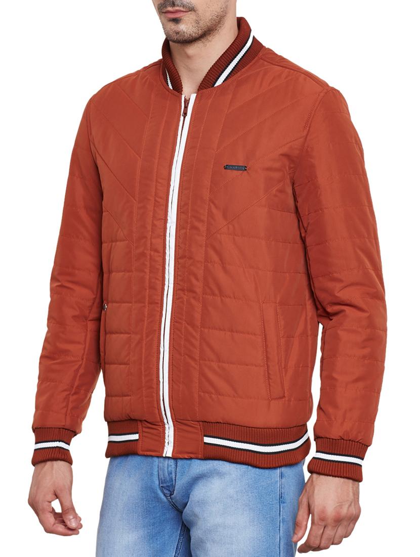 red cotton casual jacket - 11789682 - Zoom Image - 2