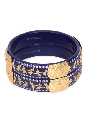 blue studded bangle (set of 2) - 11803087 - Standard Image - 2