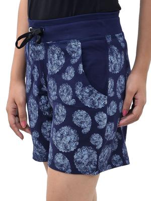 blue cotton printed short - 11809187 - Standard Image - 2