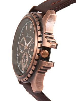 brown leather strap analog watch (TMGXBLK203) - 11809653 - Standard Image - 2