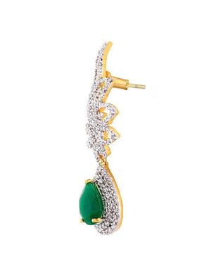 green copper drop earrings - 11827302 - Standard Image - 2