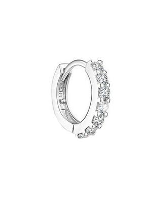 silver metal hoop earring - 11835356 - Standard Image - 2