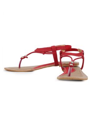 red back strap sandal - 11869347 - Standard Image - 2