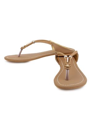 beige suede toe separator sandals - 11869354 - Standard Image - 2