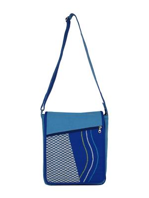 blue canvas printed sling bag - 11875212 - Standard Image - 5