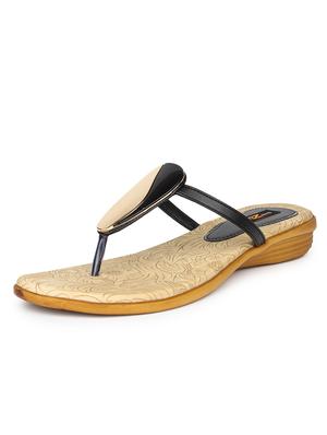 black suede toe separator sandals - 11875965 - Standard Image - 2