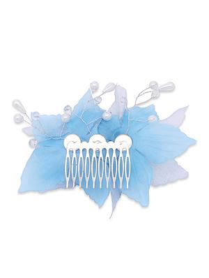 blue metal back hairclip - 11909101 - Standard Image - 2