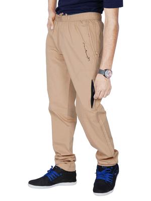 beige polyester full length track pant - 11909734 - Standard Image - 2