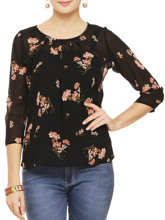 set of 2 printed tops - 11910586 - Zoom Image - 2
