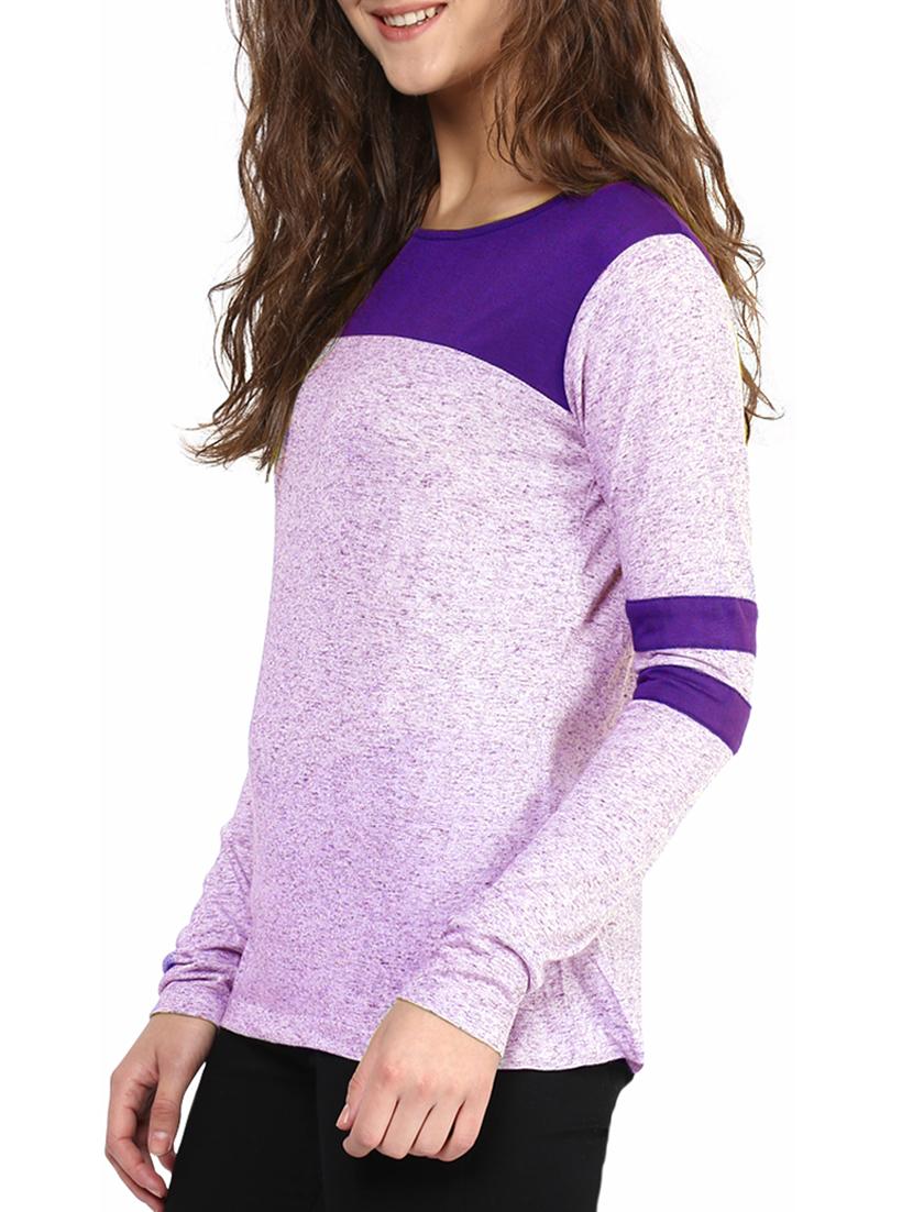 purple viscose regular top - 11913567 - Zoom Image - 2