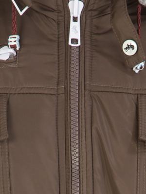brown polyester blend casual jacket - 11952545 - Standard Image - 5