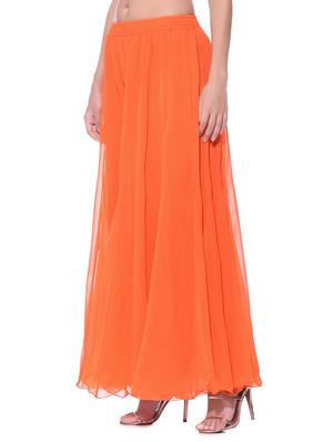 orange chiffon sharara - 11952697 - Standard Image - 2