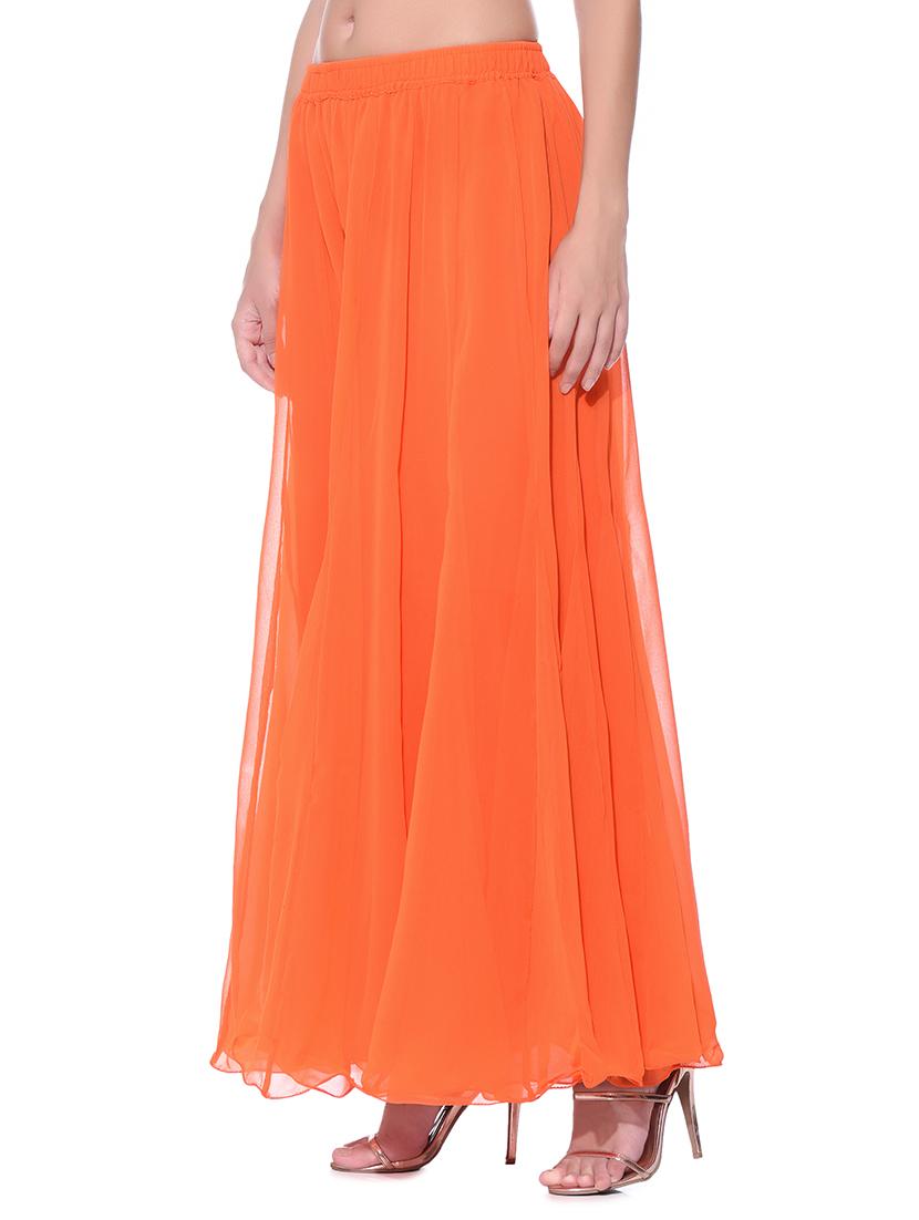 orange chiffon sharara - 11952697 - Zoom Image - 2