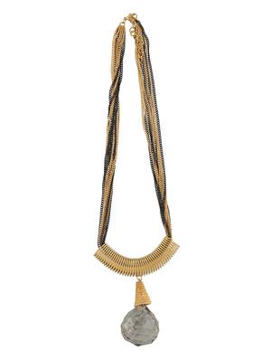 multi colored metal long necklace - 11954468 - Standard Image - 2