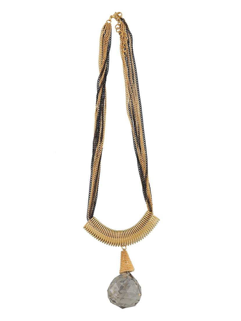 multi colored metal long necklace - 11954468 - Zoom Image - 2