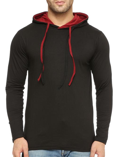 solid black cotton sweatshirt - 12097574 - Very Small Image - 1