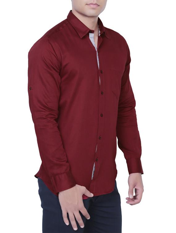 beige cotton casual shirt - 12105378 - Zoom Image - 2