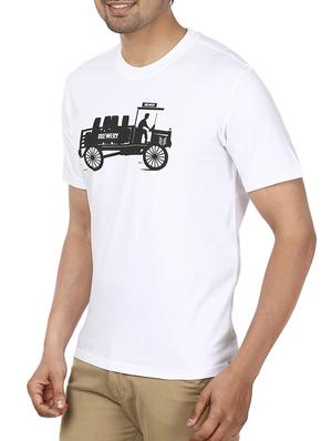 white cotton tshirt - 12114408 - Standard Image - 2