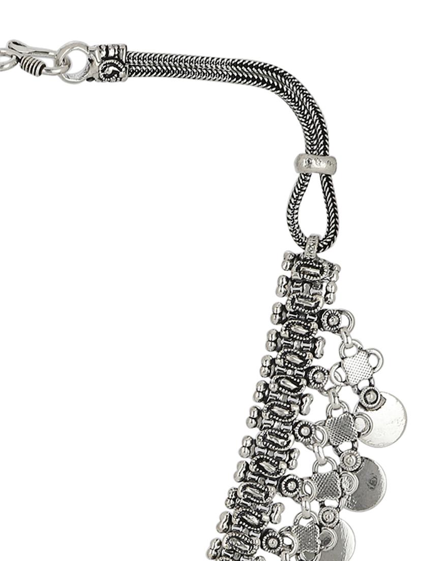 silver brass statement necklace - 12116212 - Zoom Image - 2