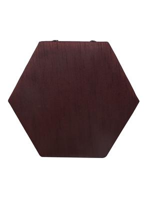 brown beads embellished hexagonal box clutch - 12123052 - Standard Image - 2