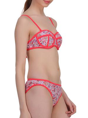red nylon bikini - 12132437 - Standard Image - 2
