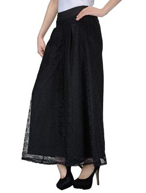 black crepe palazzos - 12132454 - Standard Image - 2