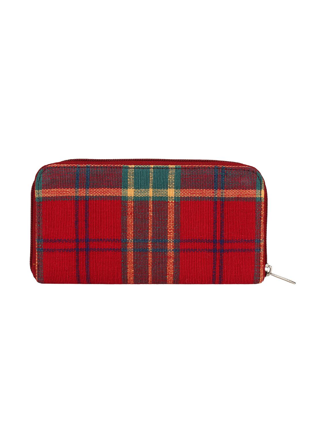 red cotton wallet - 12155993 - Zoom Image - 2
