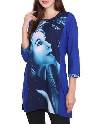 blue rayon kurta - 12157127 - Standard Image - 2