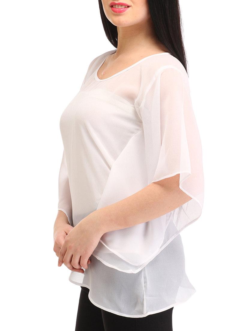 asymmetric hem sheer kaftan - 12220445 - Zoom Image - 2