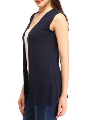 sleeveless solid shrug - 12241963 - Standard Image - 2