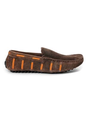 brown leather slip on loafers - 12247500 - Standard Image - 2