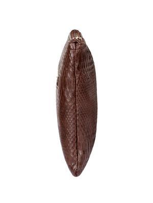 brown leatherette pouch - 12248904 - Standard Image - 5