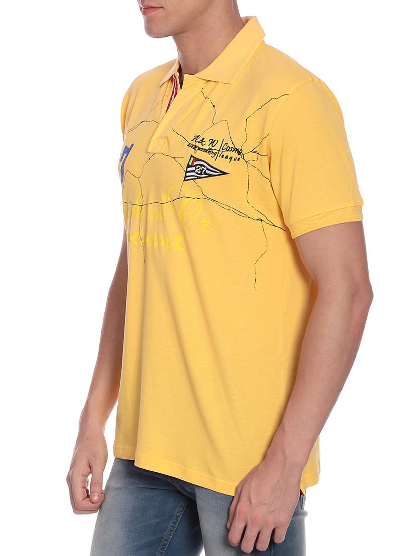 yellow chest print t-shirt - 12249214 - Zoom Image - 2