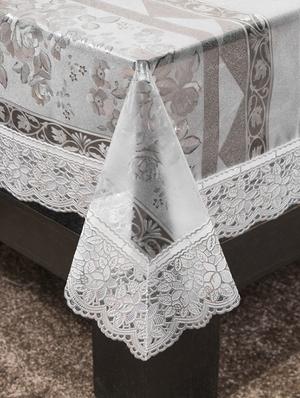 azalea elegant 4 seater pvc transparent table cover , pack of 1 - 12253485 - Standard Image - 2