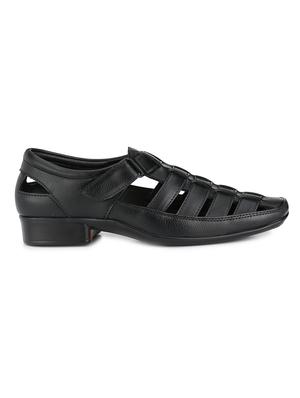 black leather slip on sandal - 12265639 - Standard Image - 2