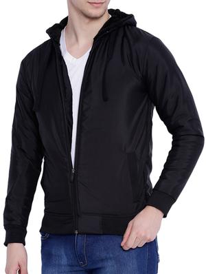 black cotton bomber jacket - 12268749 - Standard Image - 2