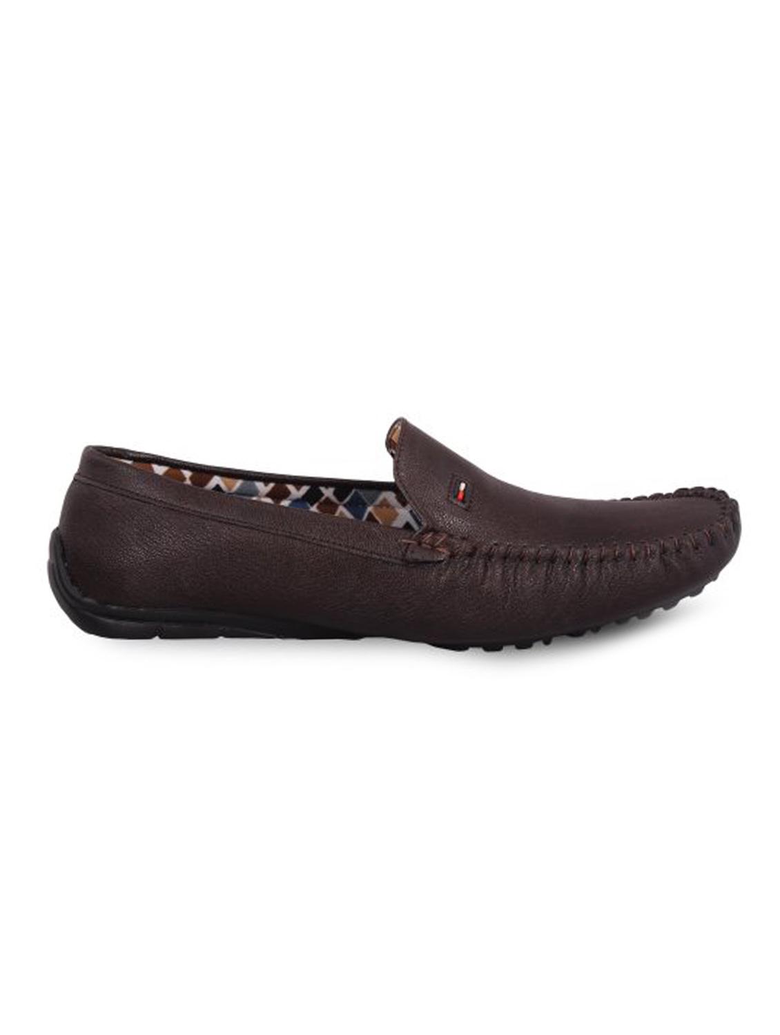 brown synthetic slip on loafers - 12272900 - Zoom Image - 2