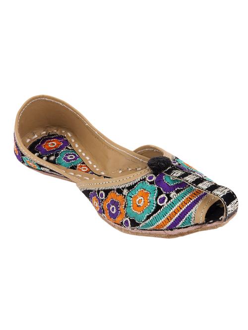 multi colored embroidered juti - 12314899 - Very Small Image - 1