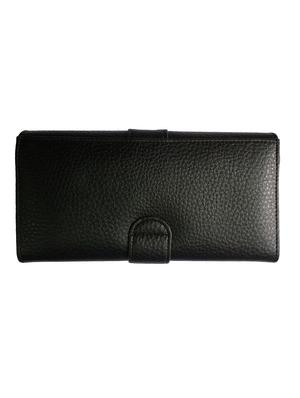 black leatherette textured wallet - 12326200 - Standard Image - 2