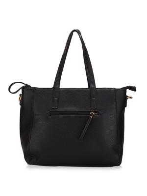 black leatherette handbag - 12333743 - Standard Image - 2