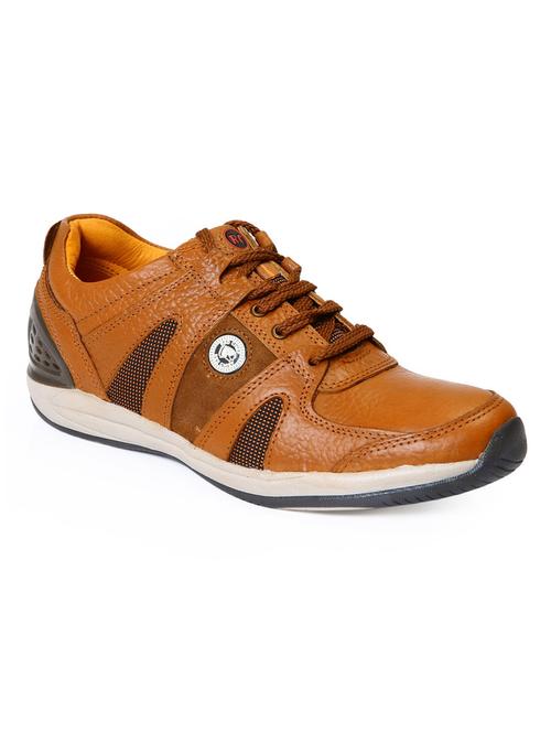 tan leather lace up shoes - 12336413 - Very Small Image - 1