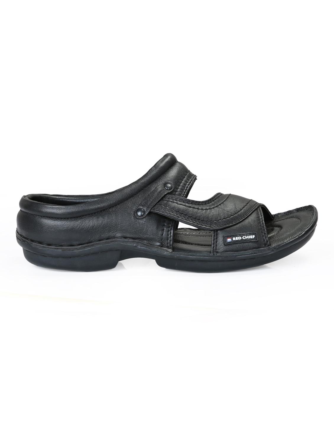 red chief black casual sandals - 12337640 - Zoom Image - 2